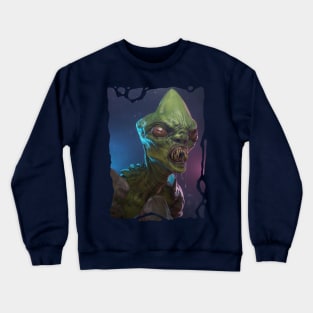 Green creature in shell Crewneck Sweatshirt